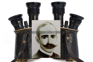 Fernglas gehörte zu Alférez José J. Cros. - Zeiss Marine-Glas mit Revolver 5x-10x, circa 1896