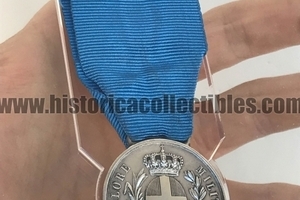 Medaglia d'Argento Valore Militare Col. FERRERO Emilio, Campagna d'Ancona, 1860