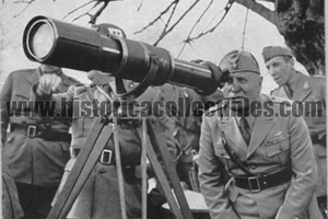 DUCE Benito Mussolini-Adolf Hitler Telescopio Revolver Carl Zeiss Jena 28x 45x 90x 110
