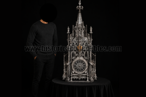 Monumental Cathedral Clock, in wrought iron, Flamboyant Gothic period - France, 1480-1520