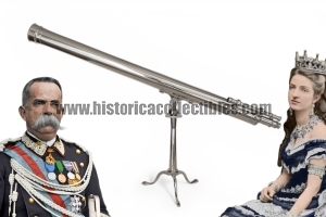 Telescopio Rifrattore Luigi Filagrana-Bologna, Re Umberto I di Savoia & Regina Margherita di Savoia, 1878